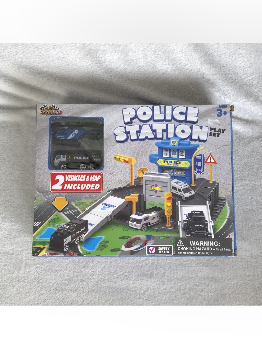 Police Station Play Set for Kids - Grab N Go Racers